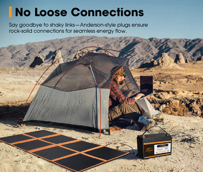 San Hima 260W solar blanket folded in carry bag