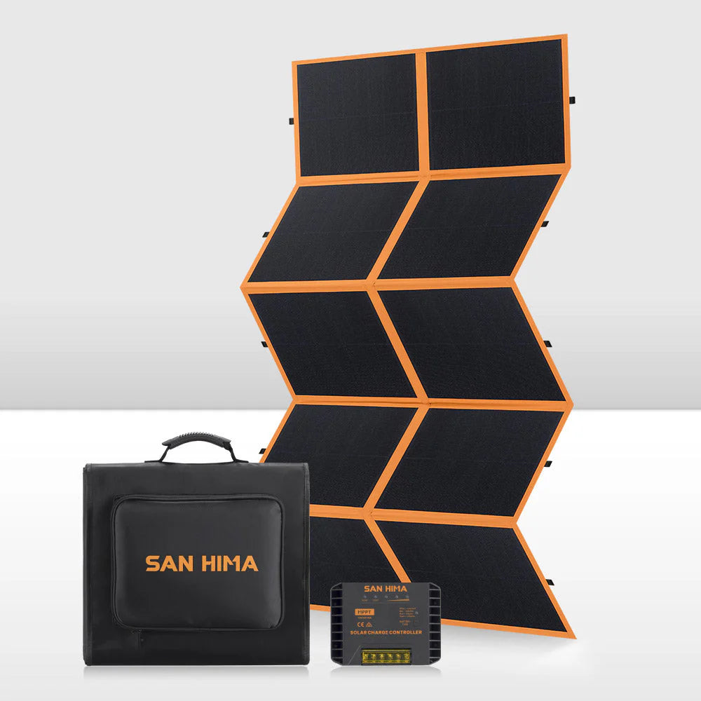 San Hima 12V 360W Folding Solar Blanket Flexible Blanket Kit