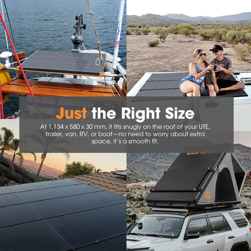 San Hima 2X 120W Mono-HPBC Fixed Solar Panel kit with Power Bypass - image 9