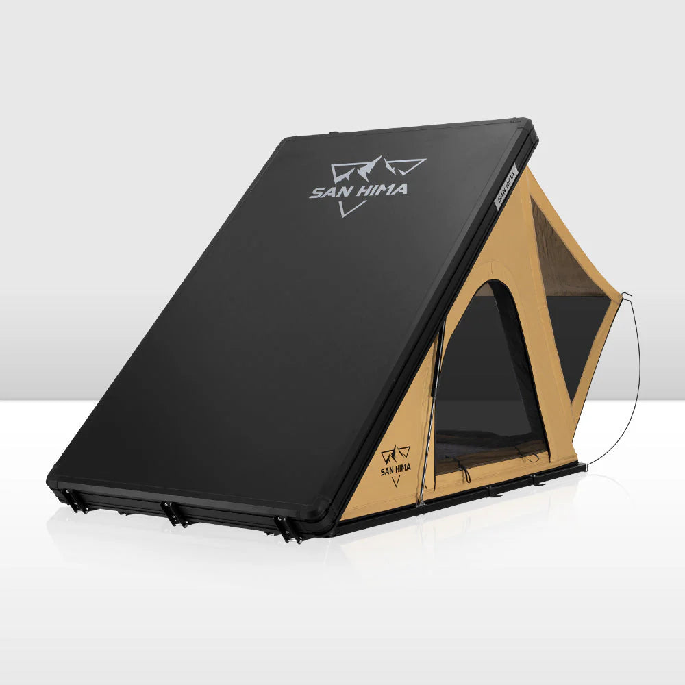 San Hima Kalbarri Lite Rooftop Tent Hardshell With Ladder Khaki