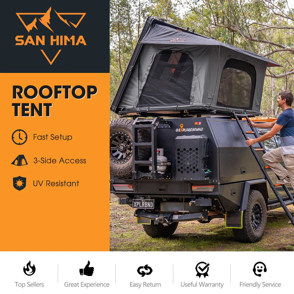 San Hima Kalbarri Side Rooftop Tent Hardshell With Ladder - image 2