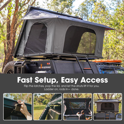 San Hima Kalbarri Side Rooftop Tent Hardshell With Ladder - image 5