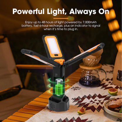 San Hima Telescopic Light Portable Lithium LED Tripod Lamp Camping Rechargeable - image 3