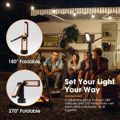 San Hima Telescopic Light Portable Lithium LED Tripod Lamp Camping Rechargeable - image 5