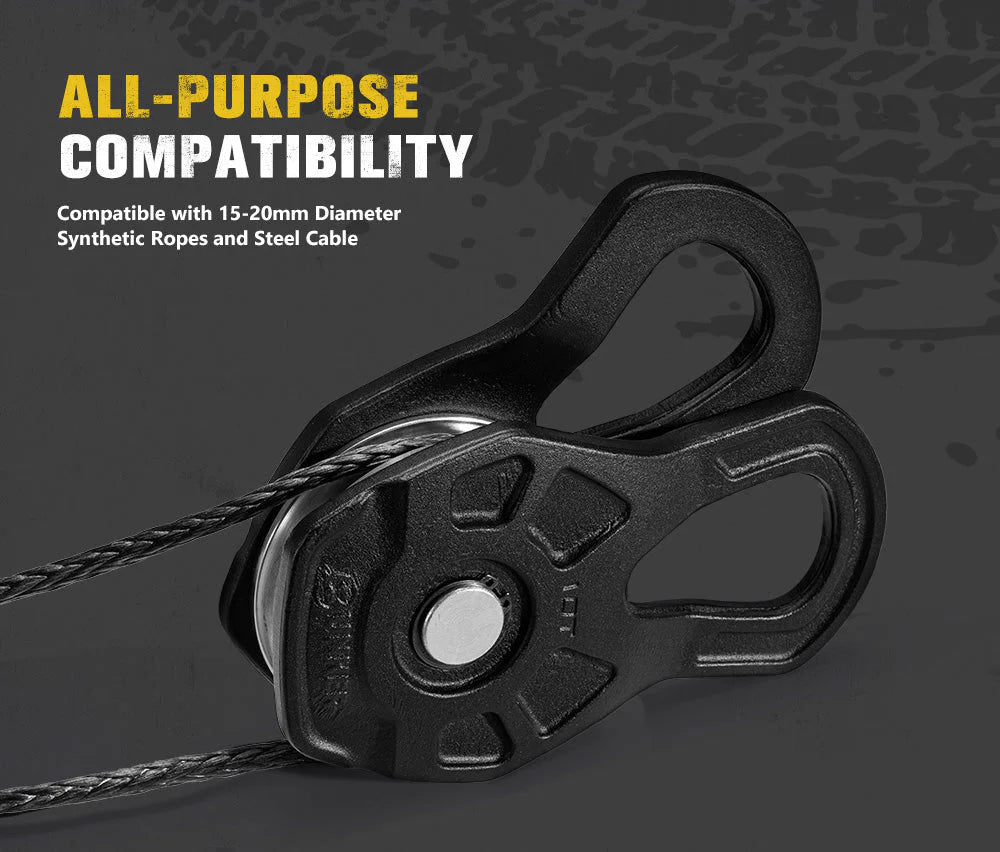 Bunker Indust 10 Ton Recovery Snatch Block Heavy Duty Rated Pulley - image 2