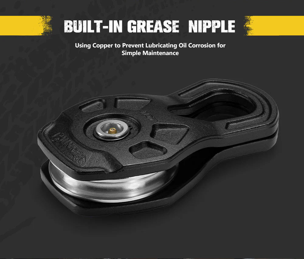 Bunker Indust 10 Ton Recovery Snatch Block Heavy Duty Rated Pulley - image 8