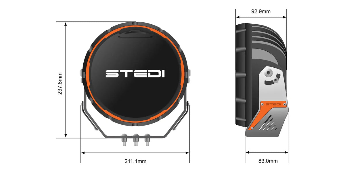 STEDI 8.5" Type-X Sport Plus LED Driving Lights (Pair) - image 11