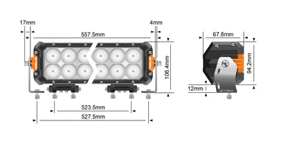 STEDI ST3303 Pro 23.3" Double Row Ultra High Output LED Bar - image 5