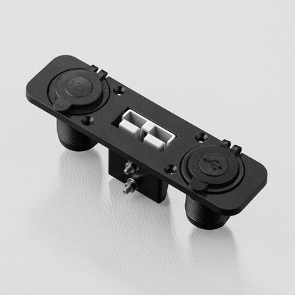 STEDI flush mount Anderson cigarette USB panel angle view
