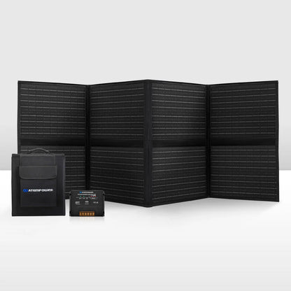 Atem Power 12V 200W Folding Solar Panel Blanket with MPPT Solar Controller