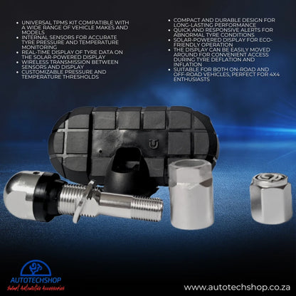 AutoSense Universal 4 Internal Sensor Kit With Solar-Powered Display - image 2